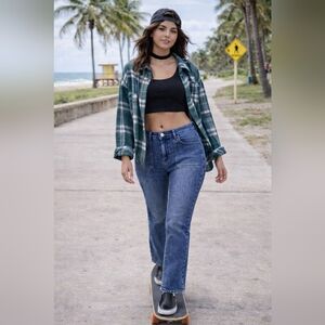 Lola Jeans Billie- Dis2 High-Rise Bootcut Denim Jeans size 30